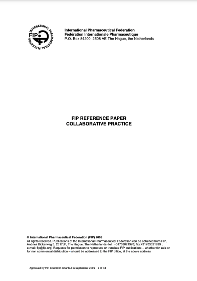 FIP Reference Paper Collaborative Practice (2009) Thumbnail