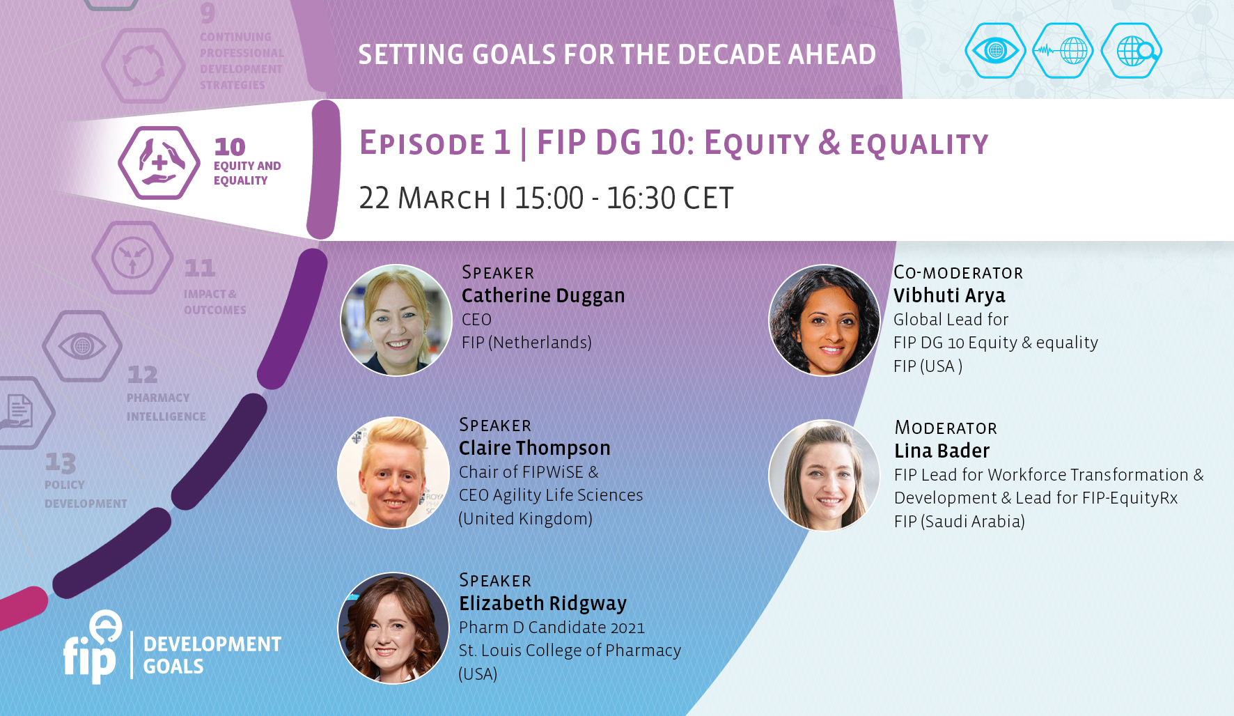 FIP “Setting goals for the decade ahead” | Episode 1 | FIP DG 10: Equity & equality Thumbnail