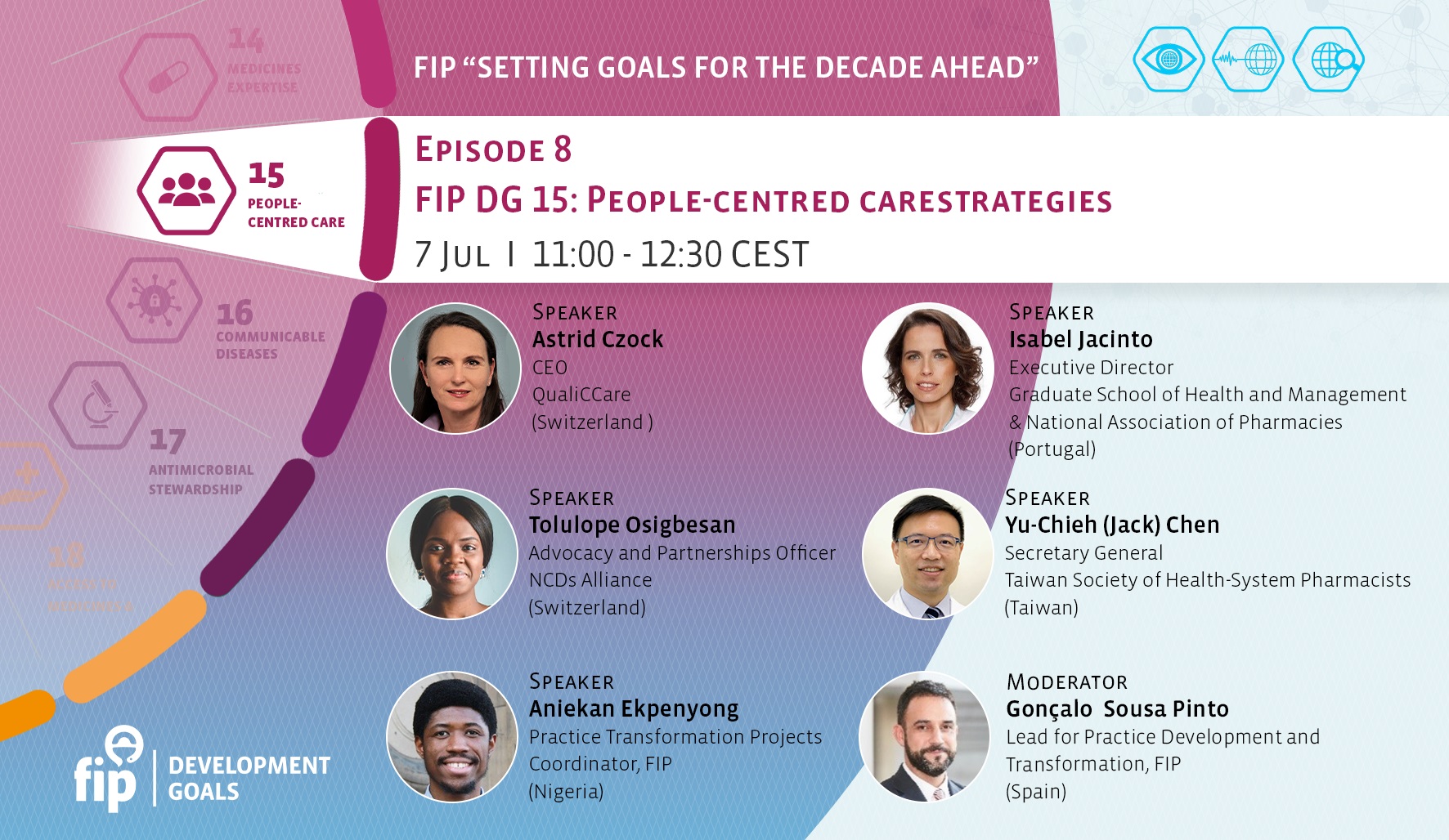 FIP “Setting goals for the decade ahead” | Episode 8 | FIP DG 15: People-centred care Thumbnail