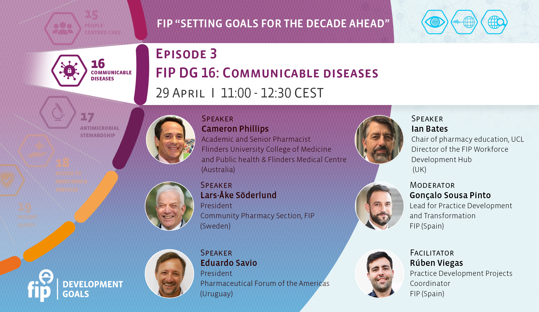 FIP “Setting goals for the decade ahead” | Episode 3 | FIP DG 16: Communicable diseases Thumbnail