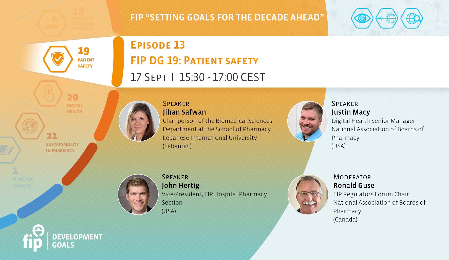 FIP “Setting goals for the decade ahead” | Episode 13 | FIP DG 19: Patient safety Thumbnail